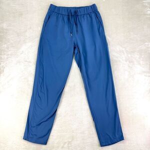 Willit Pants Womens S-M Blue Comfort Stretch Travel Gym Pull-On Drawstring Waist